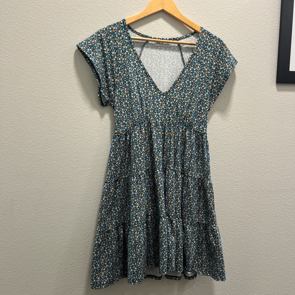 Blue Floral Babydoll Dress from urban!